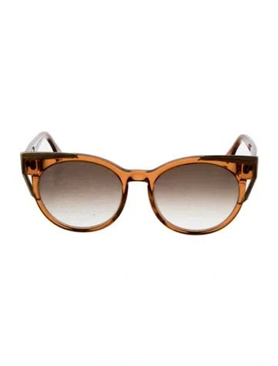 Pre-owned Thierry Lasry Cat-eye Gradient Sunglasses In Brown