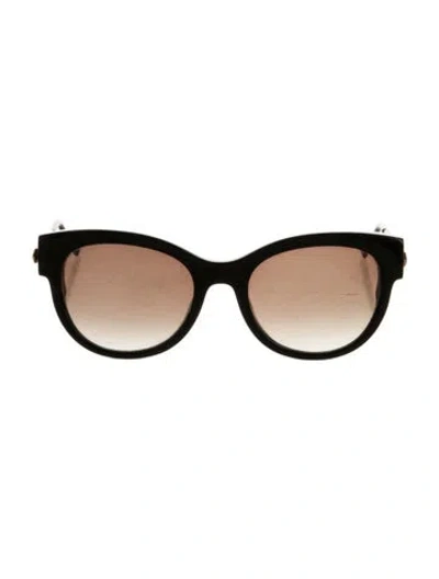 Pre-owned Thierry Lasry Cat-eye Gradient Sunglasses In Brown/gold