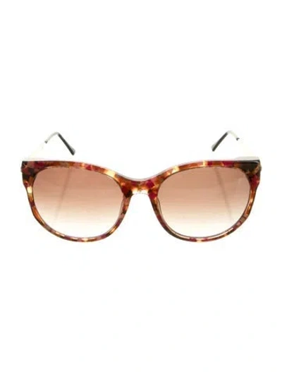Pre-owned Thierry Lasry Cat-eye Gradient Sunglasses In Gold