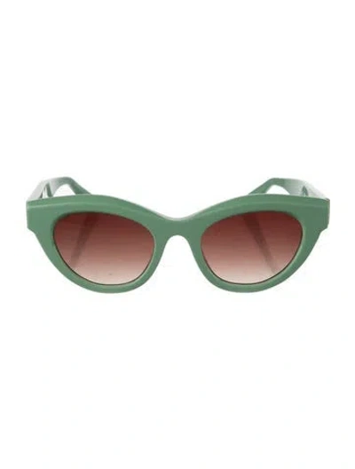 Pre-owned Thierry Lasry Cat-eye Gradient Sunglasses In Green