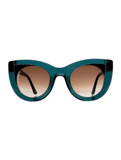 Pre-owned Thierry Lasry Cat-eye Gradient Sunglasses In Green