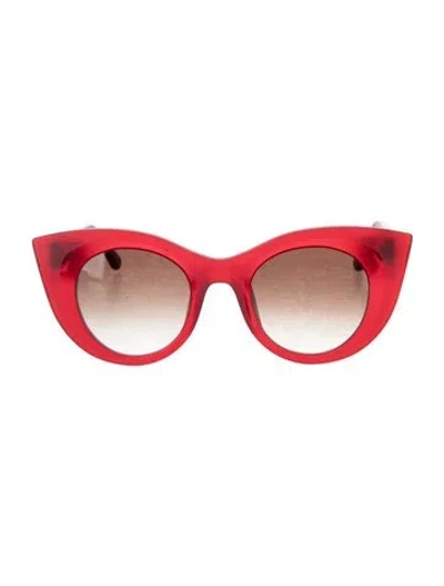 Pre-owned Thierry Lasry Cat-eye Gradient Sunglasses In Red