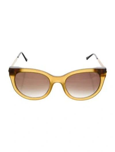 Pre-owned Thierry Lasry Cat-eye Gradient Sunglasses In Yellow