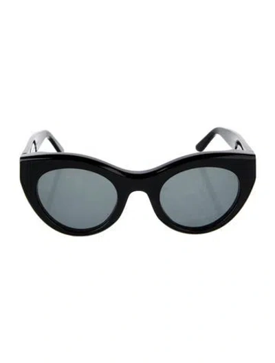 Pre-owned Thierry Lasry Cat-eye Tinted Sunglasses In Black