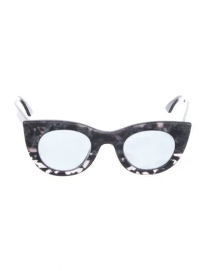 Pre-owned Thierry Lasry Cat-eye Tinted Sunglasses In Black