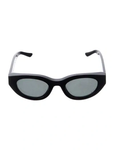 Pre-owned Thierry Lasry Cat-eye Tinted Sunglasses In Black