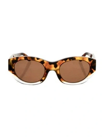 Pre-owned Thierry Lasry Cat-eye Tinted Sunglasses In Brown