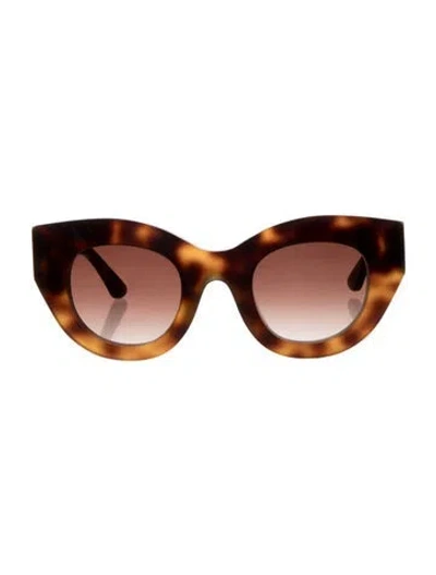 Pre-owned Thierry Lasry Celebrity Cat-eye Sunglasses In Brown