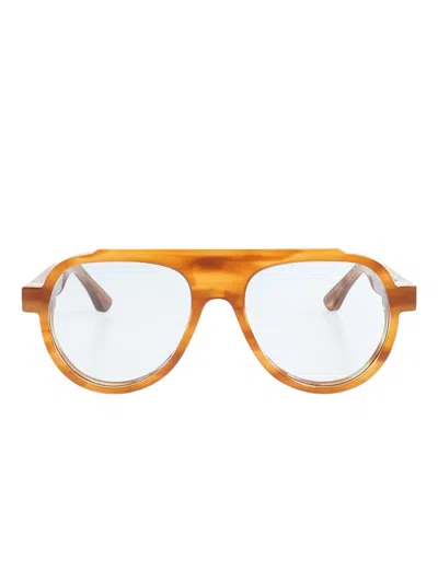 Thierry Lasry Clandesty Browline Sunglasses In Brown