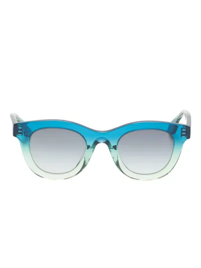 Thierry Lasry Consistency Round-frame Sunglasses In Blue
