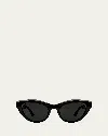 Thierry Lasry Delicacy Cat-eye Acetate Sunglasses In Black