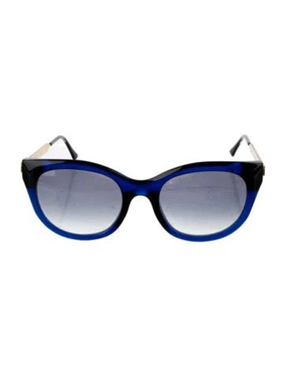 Pre-owned Thierry Lasry Dirty Mindy Cat-eye Sunglasses In Blue