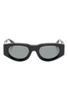 Thierry Lasry Dopamy Geometric-frame Sunglasses In Blue