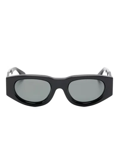 Thierry Lasry Dopamy Geometric-frame Sunglasses In Black