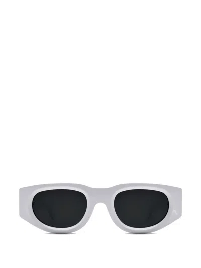 Thierry Lasry Dopamy Geometric-frame Sunglasses In White