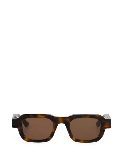 Thierry Lasry Dusty Square-frame Sunglasses In Brown