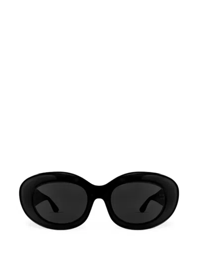 Thierry Lasry Envy Oval-frame Sunglasses In Black