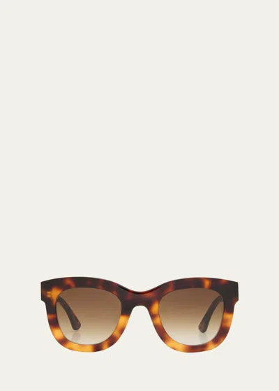 Thierry Lasry Gambly 050 Acetate Square Sunglasses In Brown