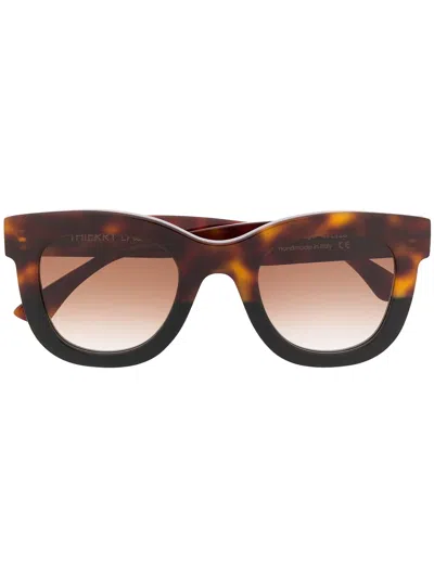 Thierry Lasry Gambly Square-frame Sunglasses In Tortoise/black