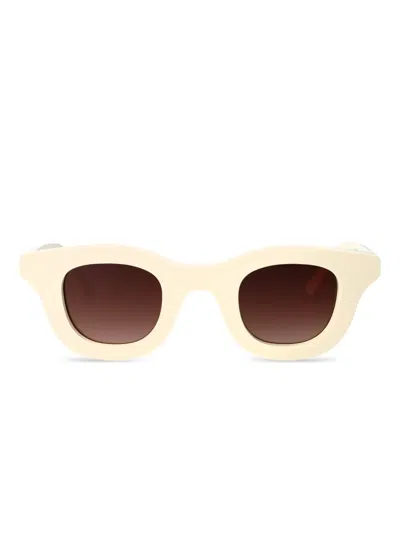 Thierry Lasry Hacktivity Square-frame Sunglasses In Neutral