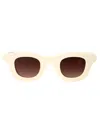 Thierry Lasry Hacktivity Square-frame Sunglasses In Neutral
