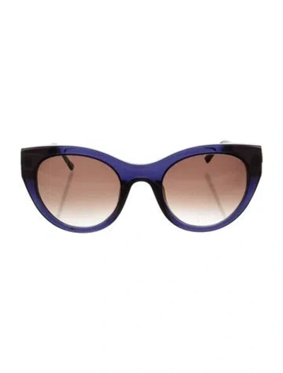 Pre-owned Thierry Lasry Joyridy Cat-eye Sunglasses In Blue