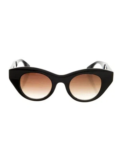 Pre-owned Thierry Lasry Lively Cat-eye Sunglasses In Black