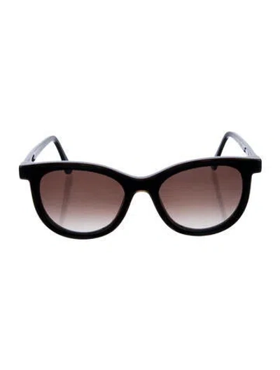 Pre-owned Thierry Lasry Lively Wayfarer Sunglasses In Black