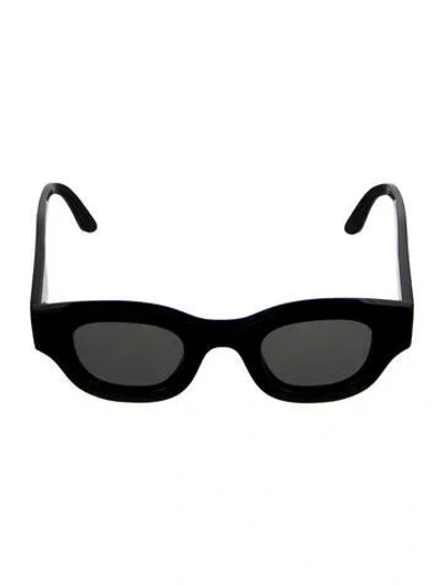 Pre-owned Thierry Lasry Narrow Tinted Sunglasses In Black