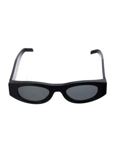 Pre-owned Thierry Lasry Narrow Tinted Sunglasses In Black