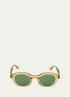 THIERRY LASRY OLYMPY 656 ACETATE ROUND SUNGLASSES