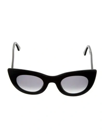 Pre-owned Thierry Lasry Orgasmy Cat-eye Sunglasses In Black