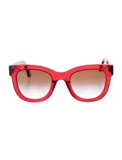 Pre-owned Thierry Lasry Oversize Eyeglasses In Red
