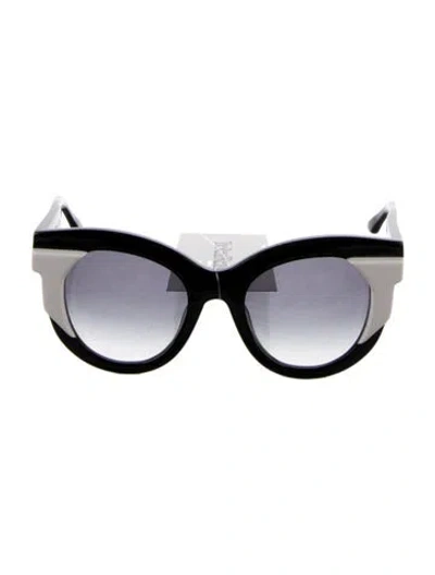 Pre-owned Thierry Lasry Oversize Gradient Sunglasses In Black