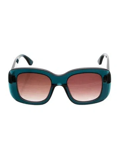 Pre-owned Thierry Lasry Oversize Gradient Sunglasses In Blue