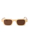 Thierry Lasry Rectangle-frame Sunglasses In Brown