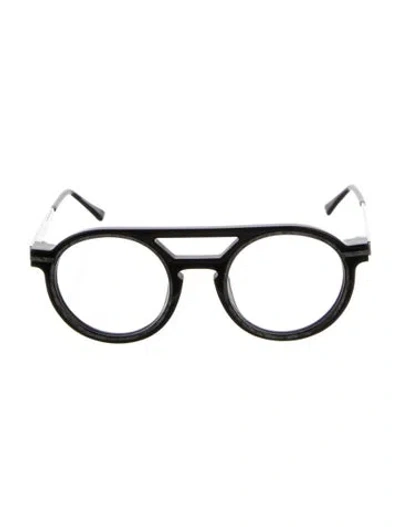 Pre-owned Thierry Lasry Round Eyeglasses In Black