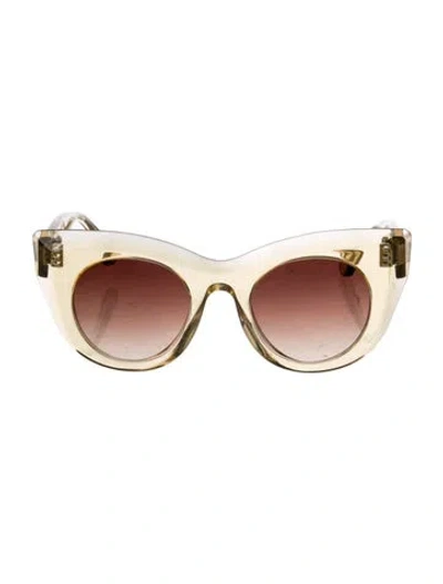 Pre-owned Thierry Lasry Round Gradient Sunglasses In Clear/yellow