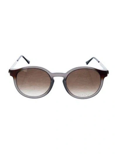 Pre-owned Thierry Lasry Round Gradient Sunglasses In Gray