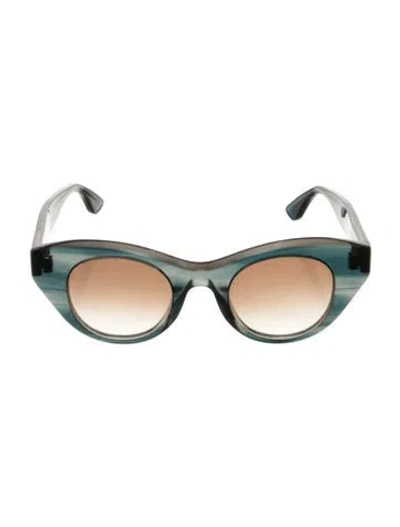 Pre-owned Thierry Lasry Round Gradient Sunglasses In Green