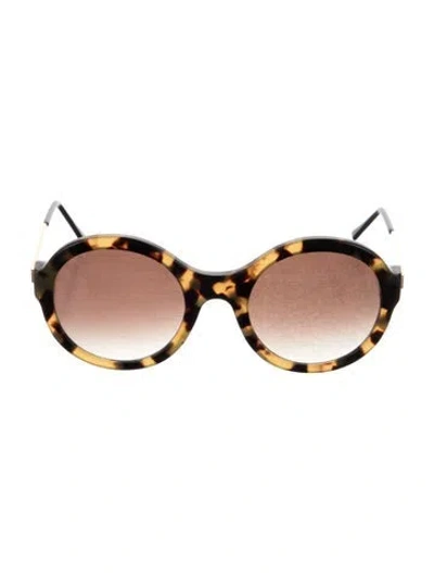 Pre-owned Thierry Lasry Round Gradient Sunglasses In Green