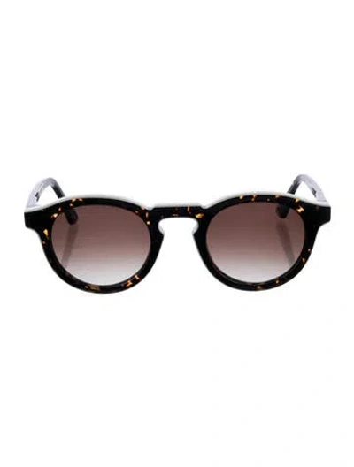 Pre-owned Thierry Lasry Round Gradient Sunglasses In White
