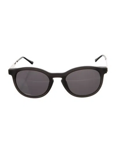 Pre-owned Thierry Lasry Round Tinted Sunglasses In Black/silver
