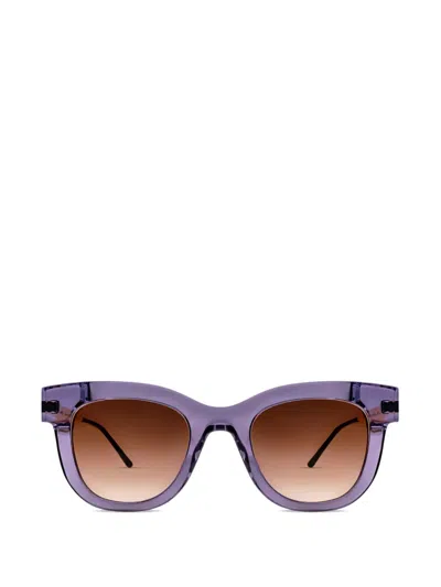 Thierry Lasry Sexxxy Round-frame Sunglasses In Purple
