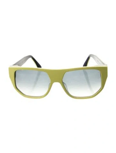 Pre-owned Thierry Lasry Shield Gradient Sunglasses In Yellow