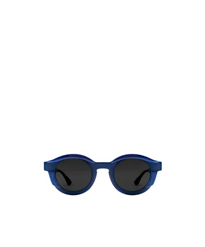Thierry Lasry Slippery Round-frame Sunglasses In Blue