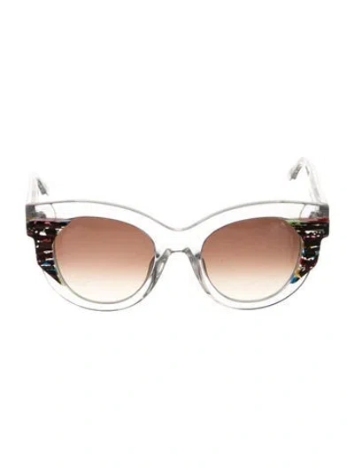 Pre-owned Thierry Lasry Slutty Cat-eye Sunglasses In Clear
