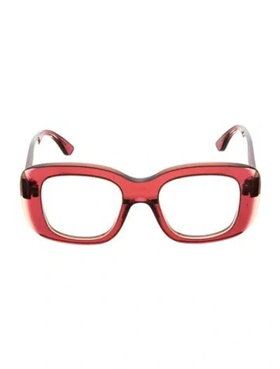 Pre-owned Thierry Lasry Square Eyeglasses In Burgundy