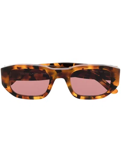 Thierry Lasry Sonnenbrille Mit Eckigem Gestell In Brown