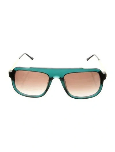 Pre-owned Thierry Lasry Square Gradient Sunglasses In Blue